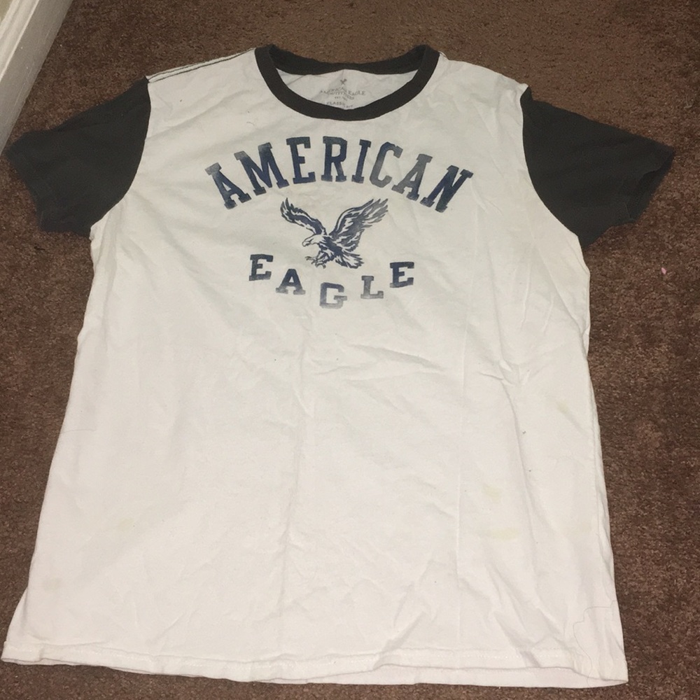 White/ Gray American Eagle Shirt